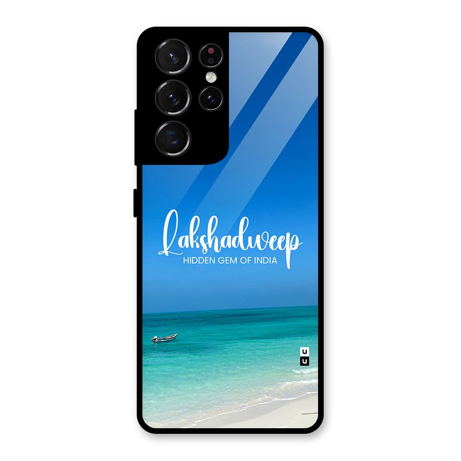 Lakshadweep Hidden Gem Glass Back Case for Galaxy S21 Ultra 5G
