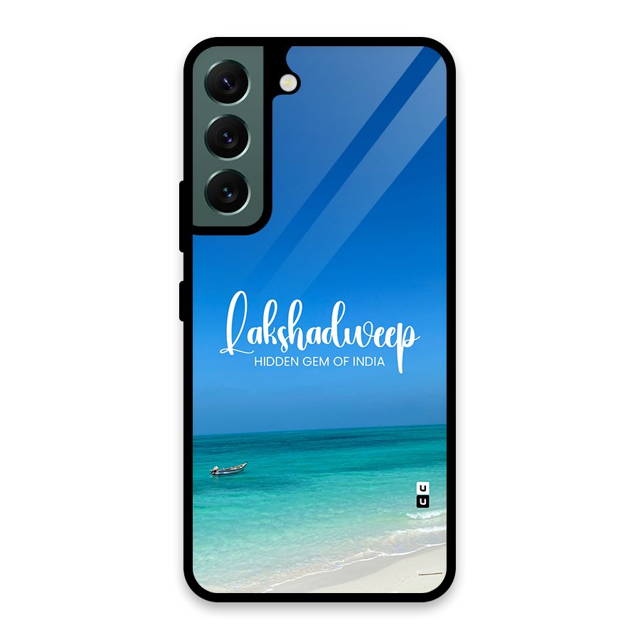 Lakshadweep Hidden Gem Glass Back Case for Galaxy S22 5G