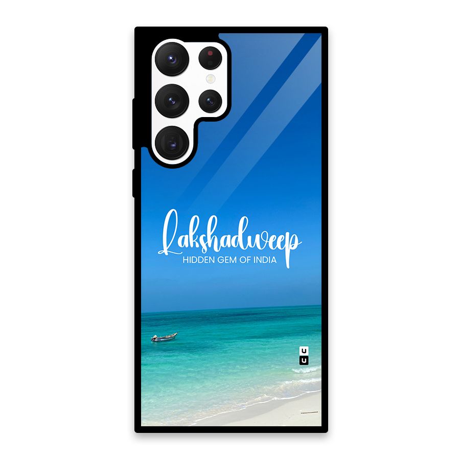 Lakshadweep Hidden Gem Glass Back Case for Galaxy S22 Ultra 5G