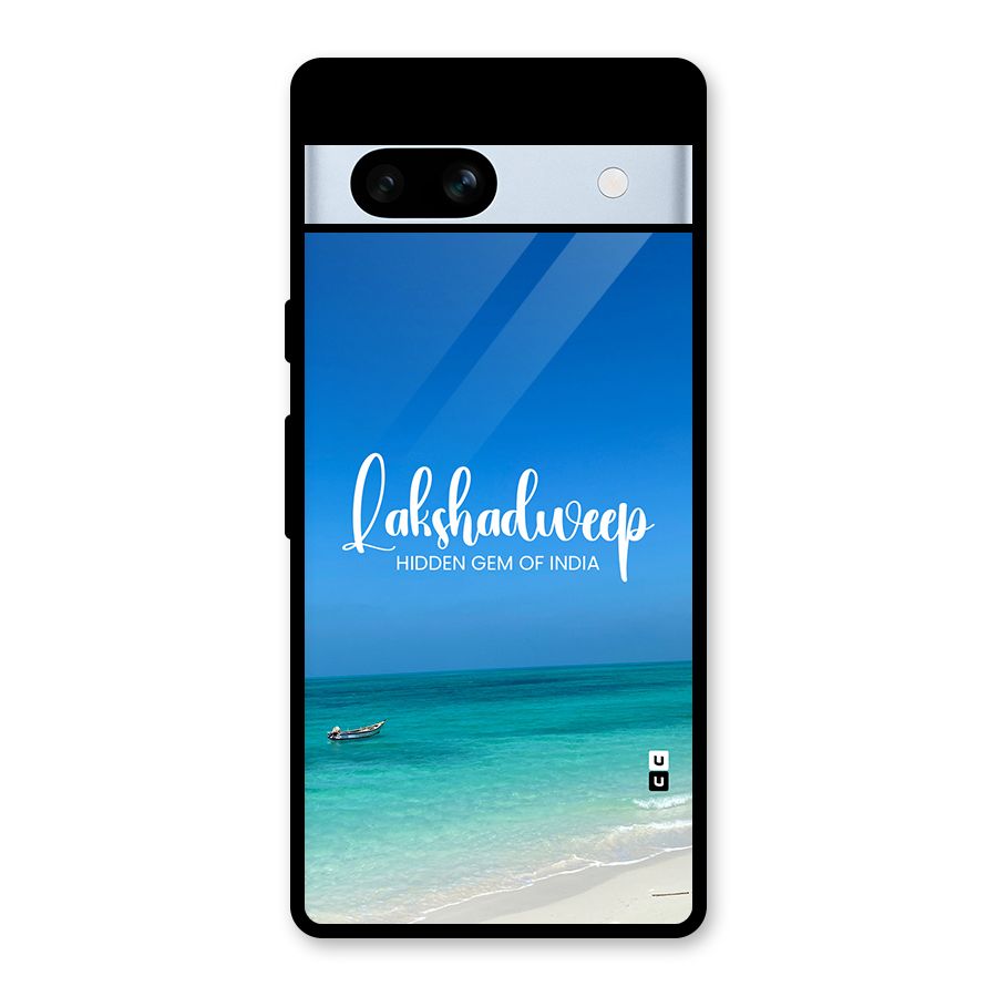 Lakshadweep Hidden Gem Glass Back Case for Google Pixel 7a
