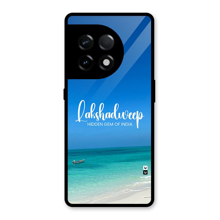 Lakshadweep Hidden Gem Glass Back Case for OnePlus 11R