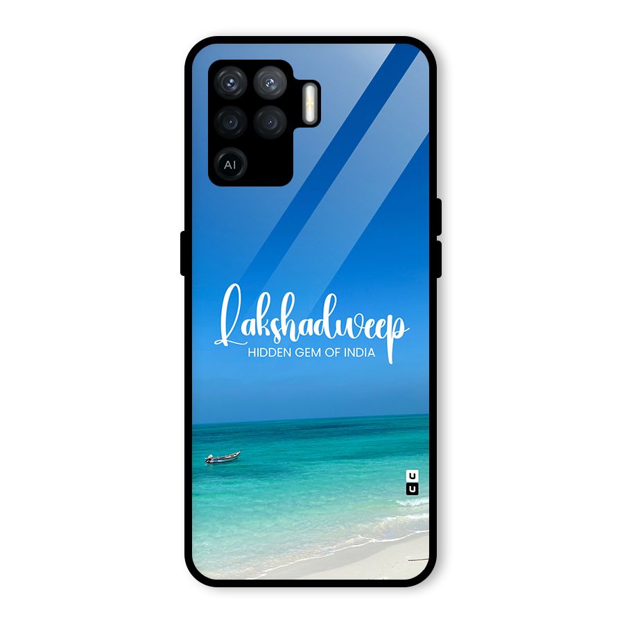 Lakshadweep Hidden Gem Glass Back Case for Oppo F19 Pro