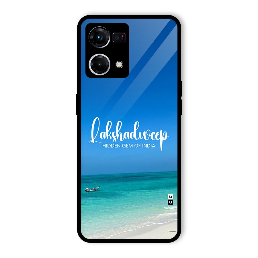 Lakshadweep Hidden Gem Glass Back Case for Oppo F21 Pro 5G