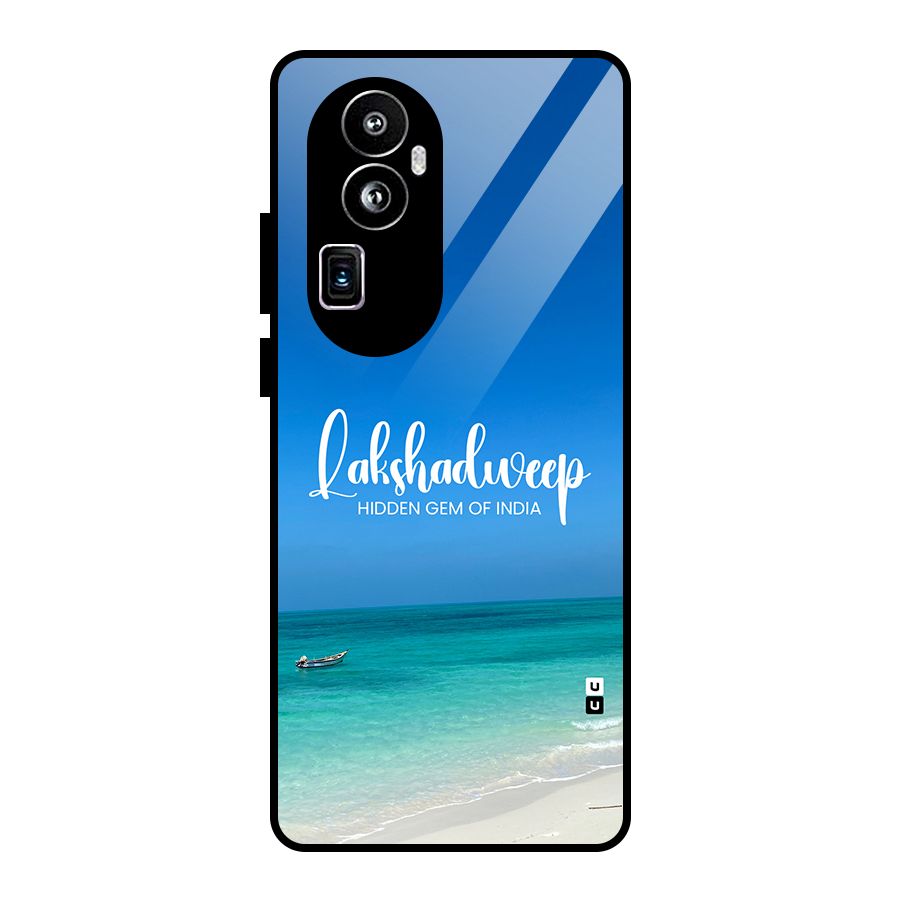 Lakshadweep Hidden Gem Glass Back Case for Oppo Reno10 Pro Plus
