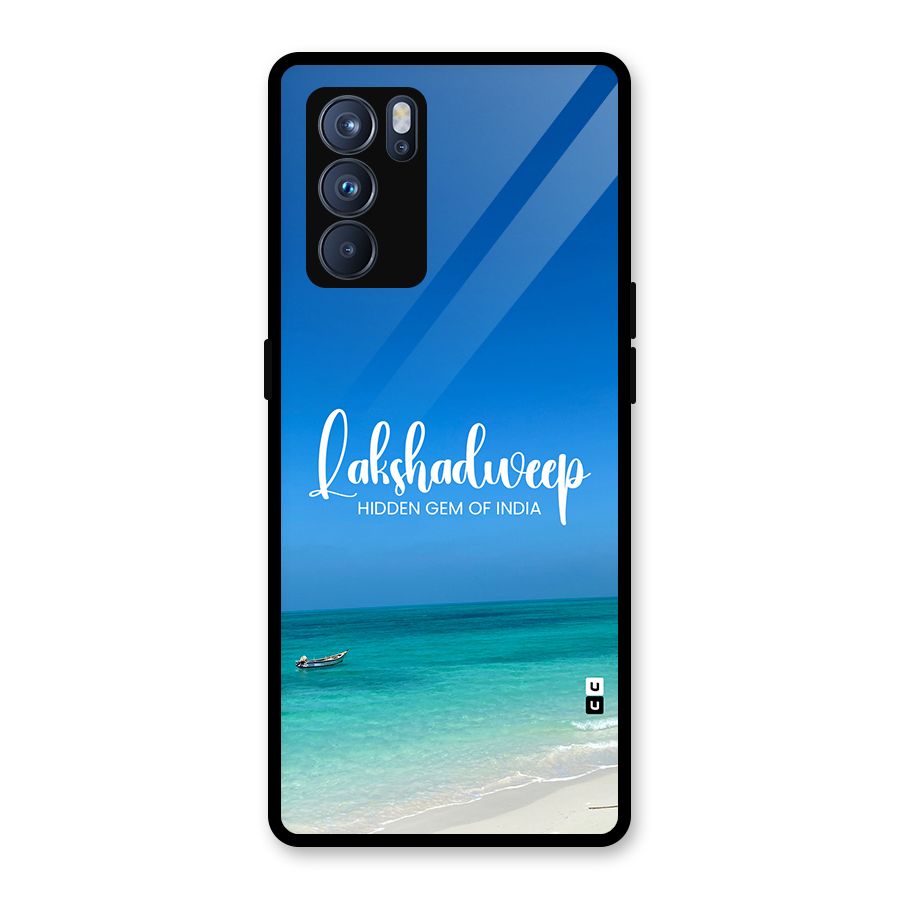 Lakshadweep Hidden Gem Glass Back Case for Oppo Reno6 Pro 5G