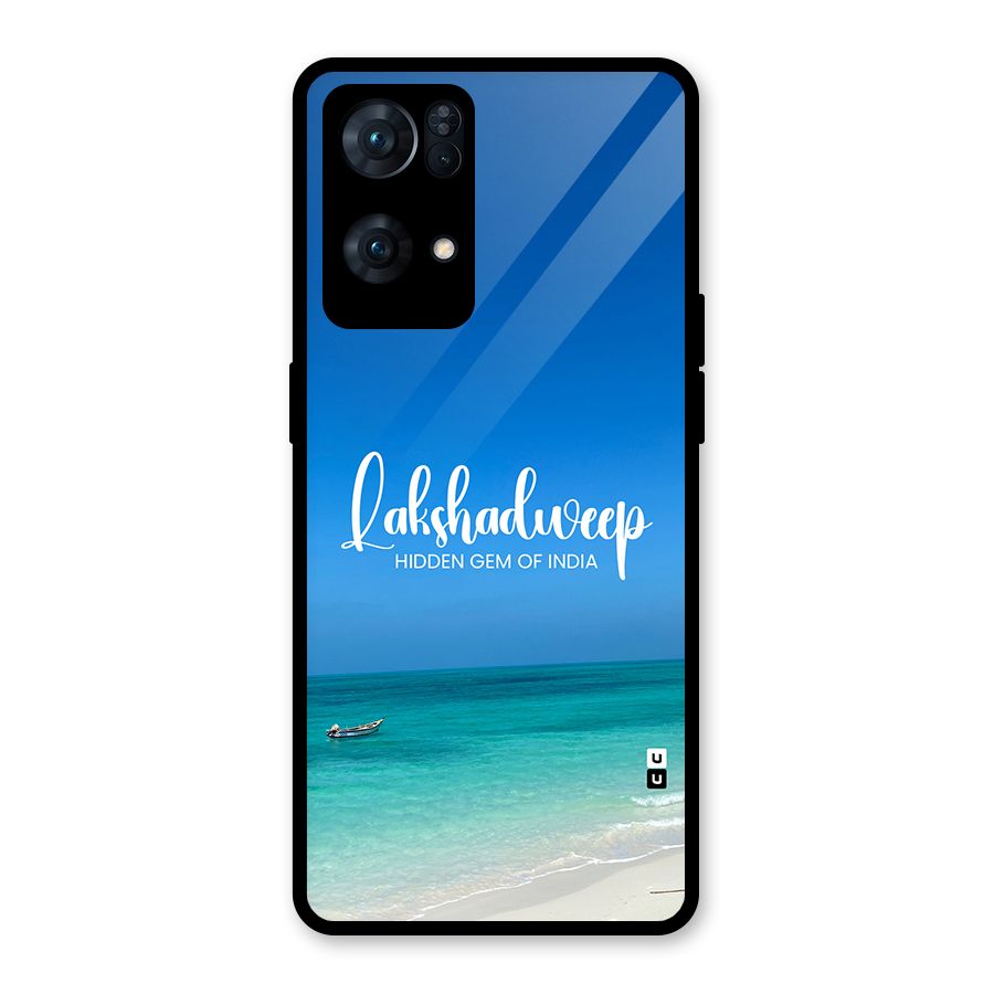 Lakshadweep Hidden Gem Glass Back Case for Oppo Reno7 Pro 5G