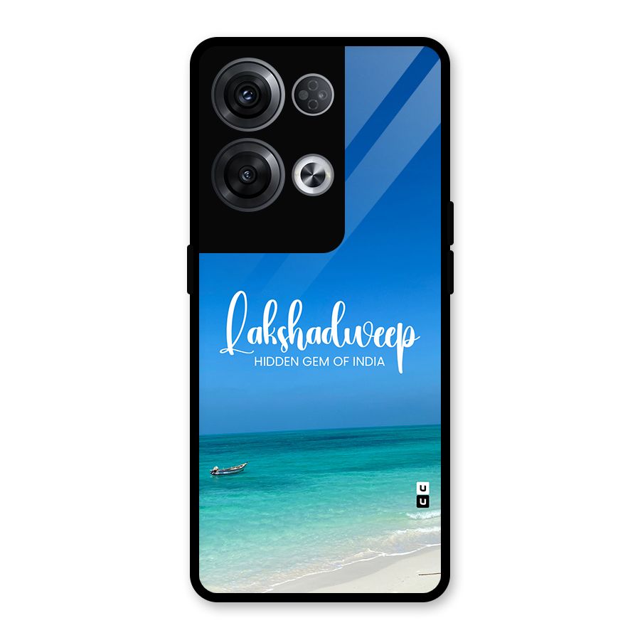 Lakshadweep Hidden Gem Glass Back Case for Oppo Reno8 Pro 5G