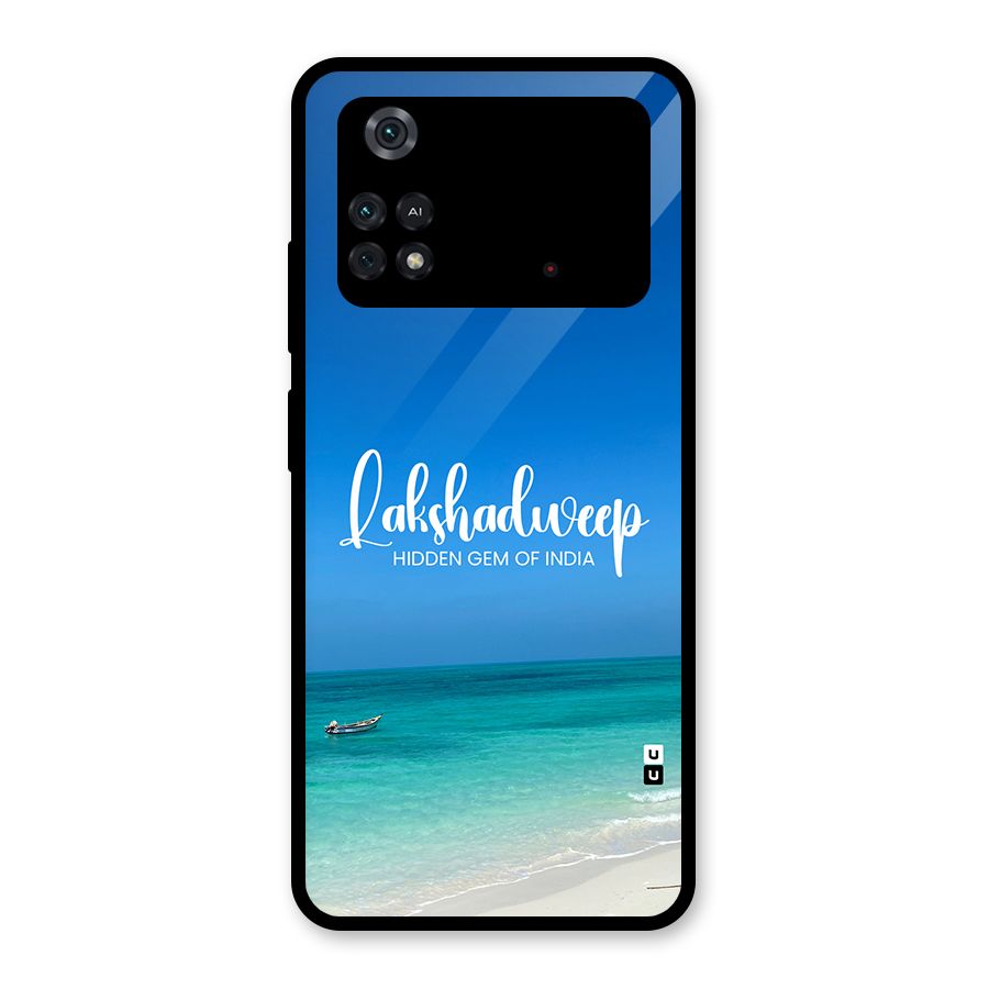 Lakshadweep Hidden Gem Glass Back Case for Poco M4 Pro 4G
