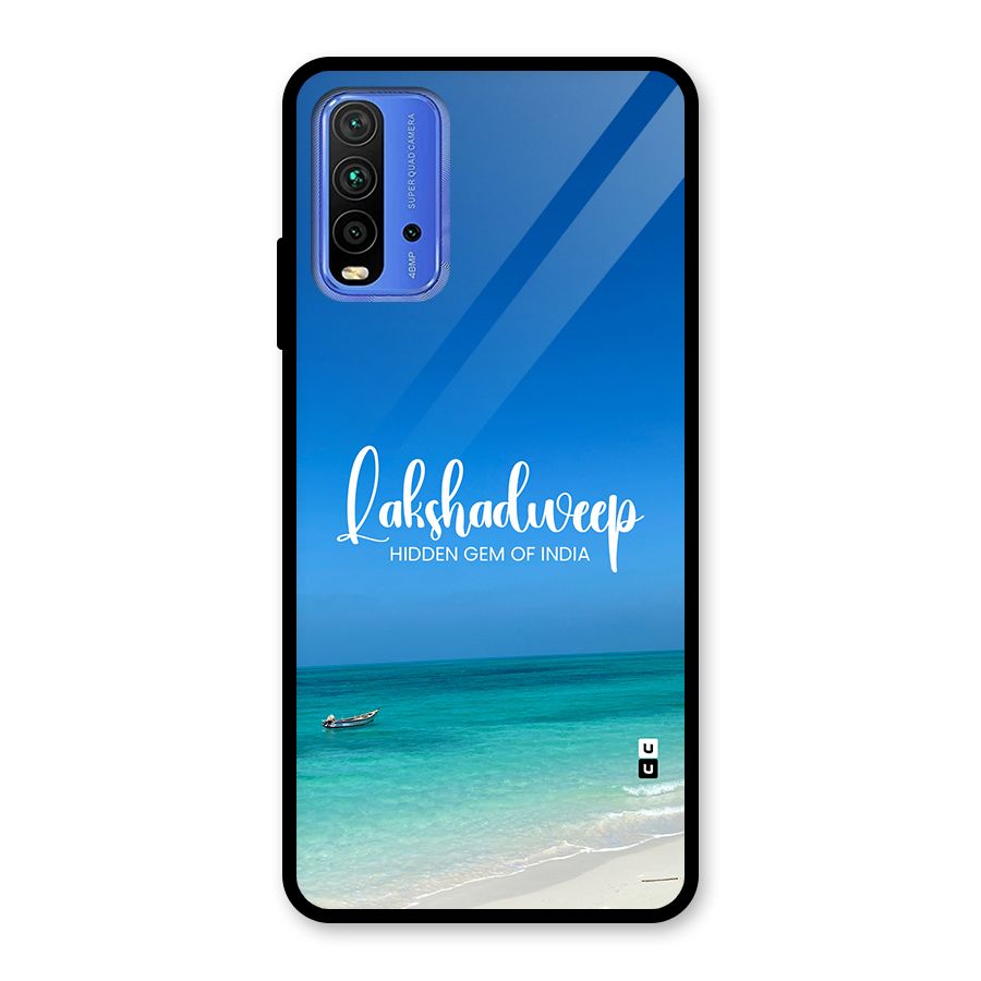 Lakshadweep Hidden Gem Glass Back Case for Redmi 9 Power