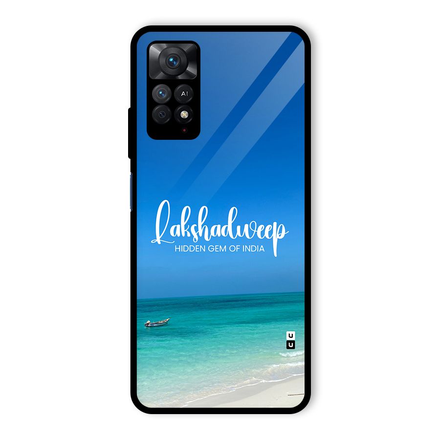 Lakshadweep Hidden Gem Glass Back Case for Redmi Note 11 Pro