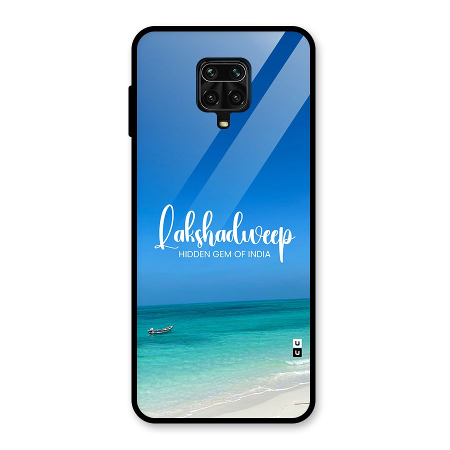 Lakshadweep Hidden Gem Glass Back Case for Redmi Note 9 Pro