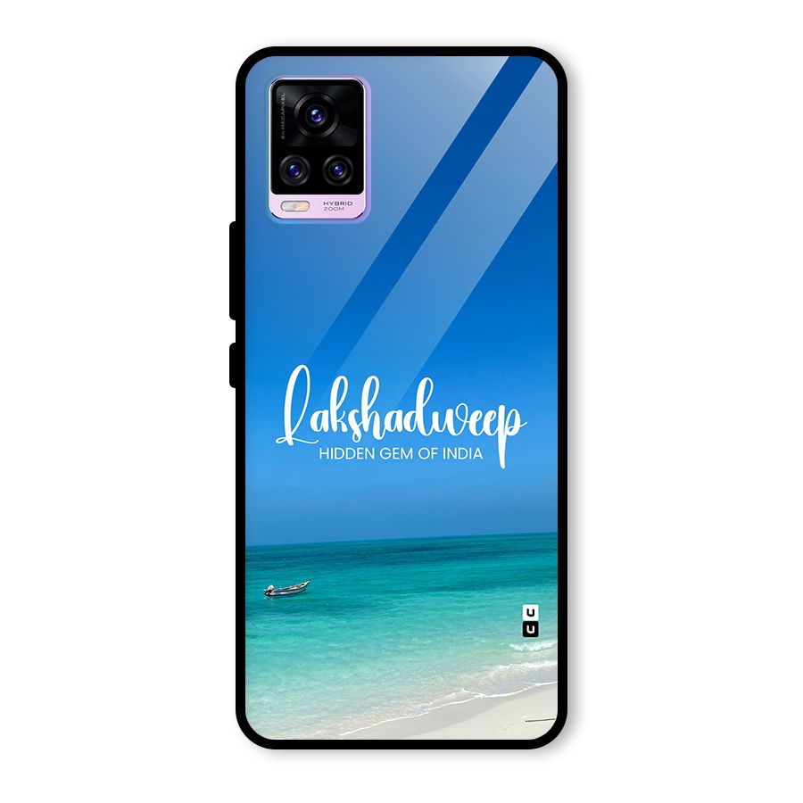Lakshadweep Hidden Gem Glass Back Case for Vivo V20 Pro