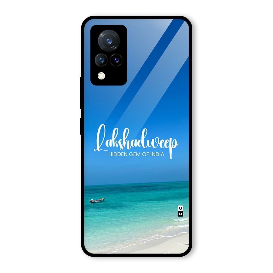 Lakshadweep Hidden Gem Glass Back Case for Vivo V21 5G