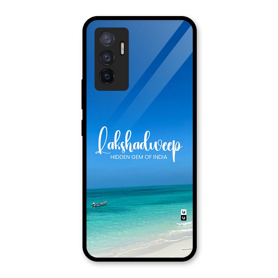 Lakshadweep Hidden Gem Glass Back Case for Vivo V23e