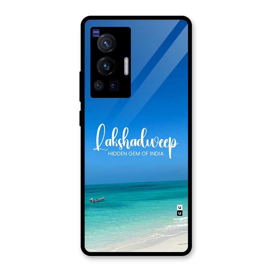 Lakshadweep Hidden Gem Glass Back Case for Vivo X70 Pro