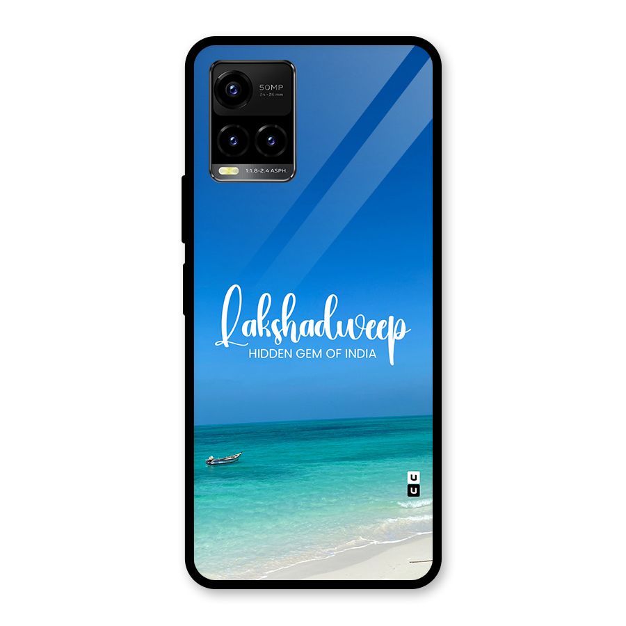 Lakshadweep Hidden Gem Glass Back Case for Vivo Y21T