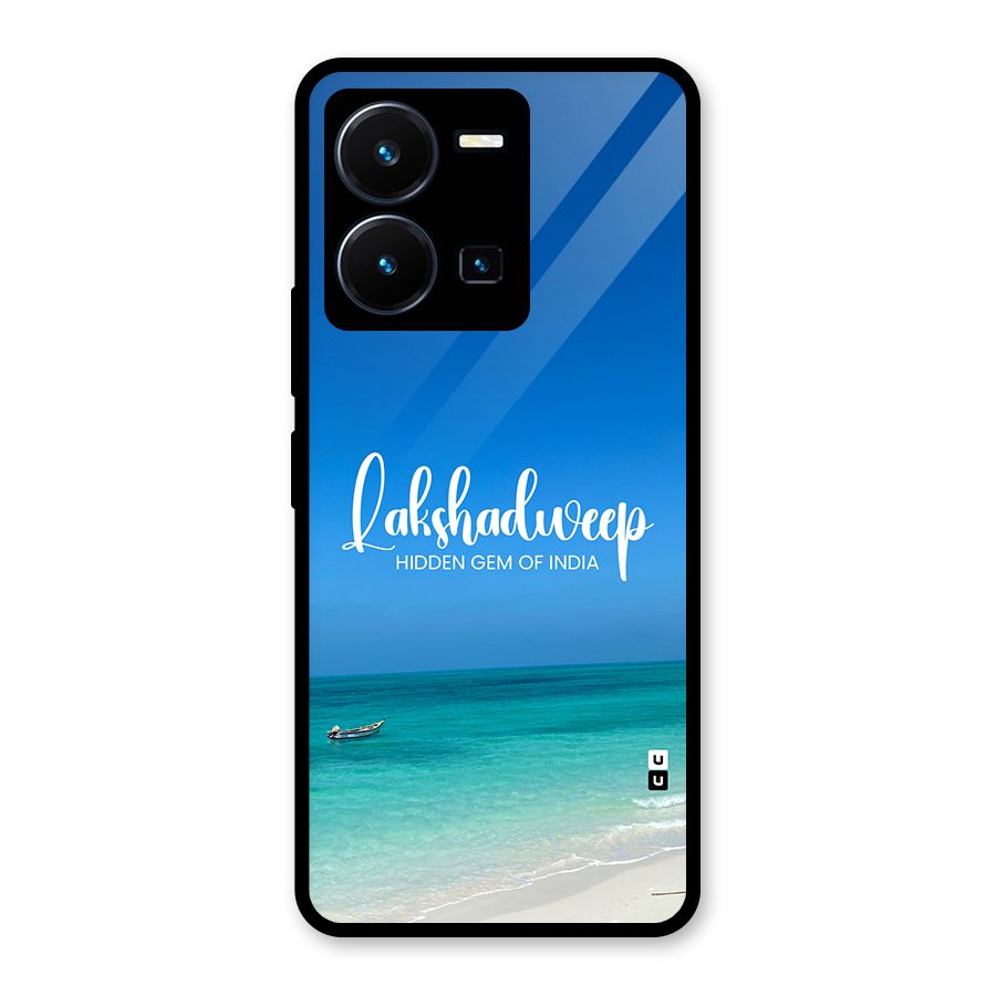 Lakshadweep Hidden Gem Glass Back Case for Vivo Y35