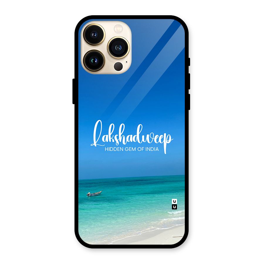 Lakshadweep Hidden Gem Glass Back Case for iPhone 13 Pro Max