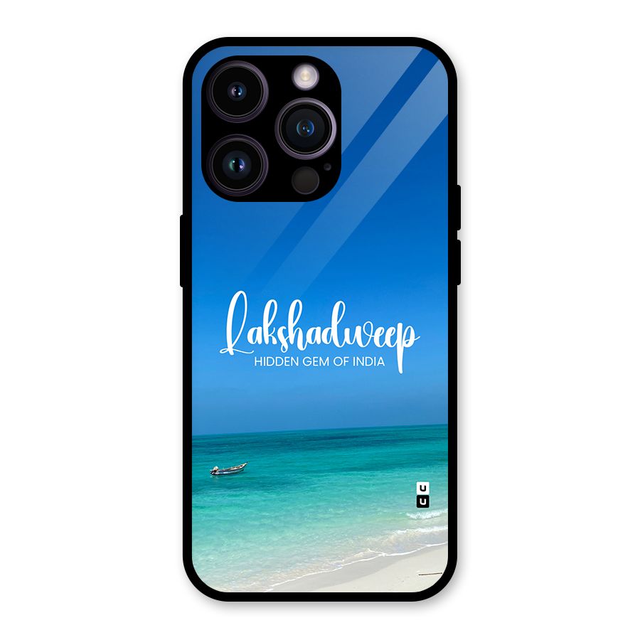 Lakshadweep Hidden Gem Glass Back Case for iPhone 14 Pro