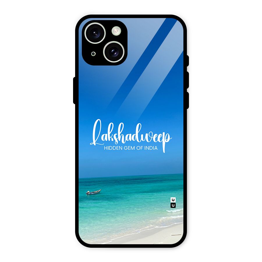 Lakshadweep Hidden Gem Glass Back Case for iPhone 15 Plus