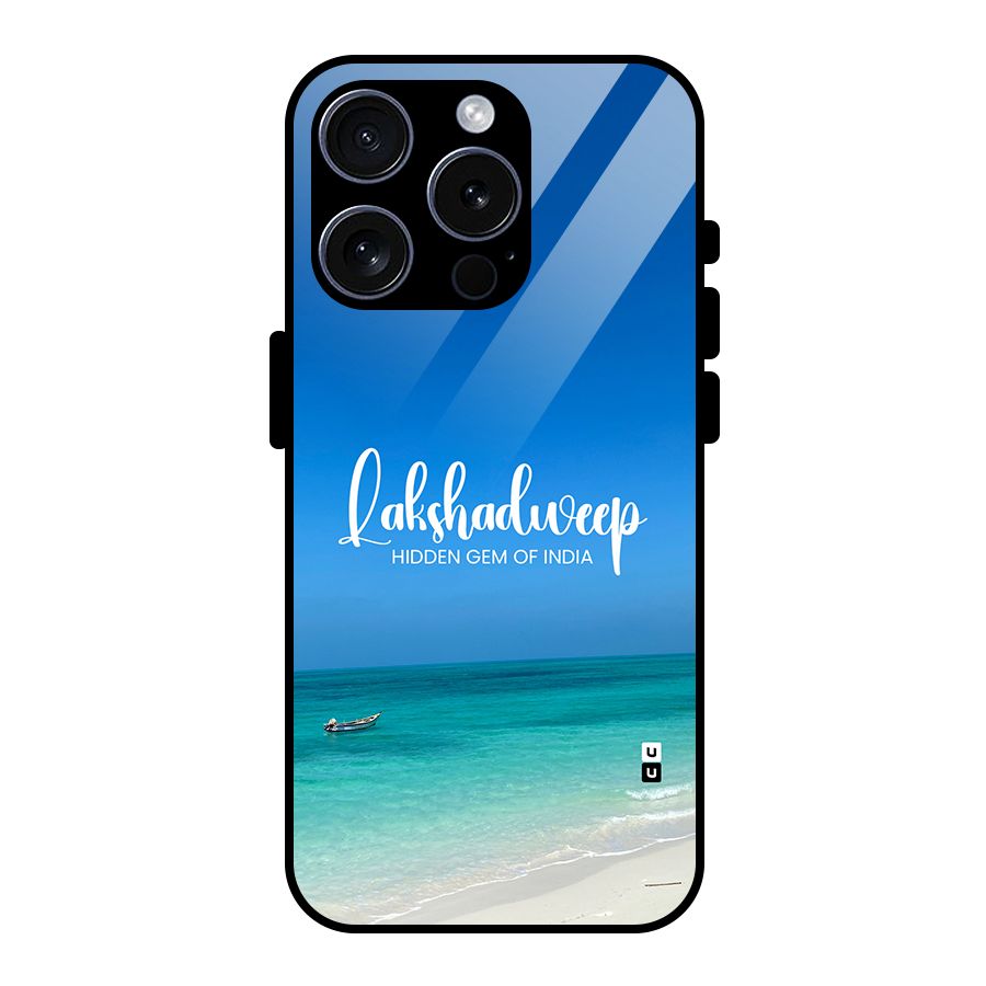 Lakshadweep Hidden Gem Glass Back Case for iPhone 15 Pro