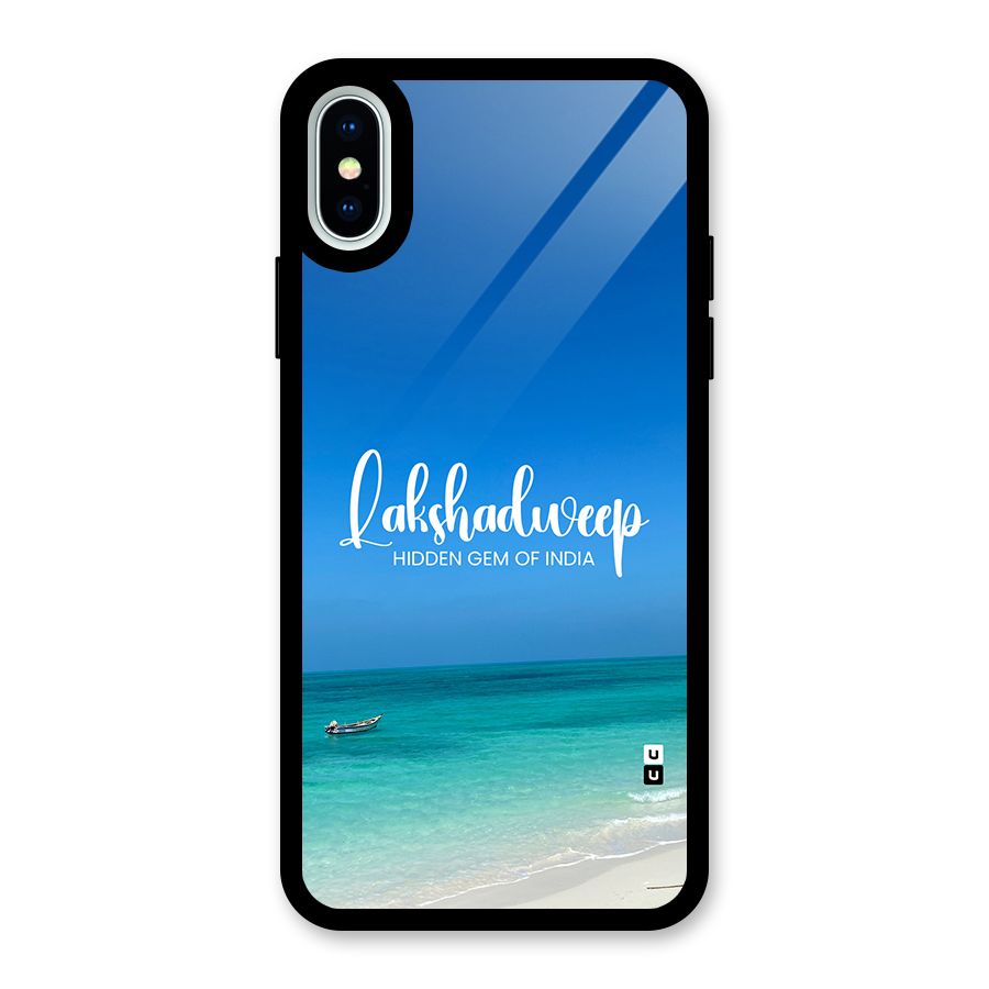 Lakshadweep Hidden Gem Glass Back Case for iPhone XS