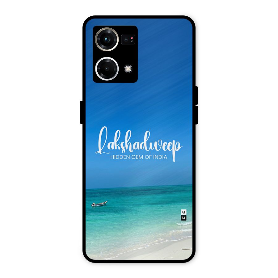 Lakshadweep Hidden Gem Metal Back Case for Oppo F21 Pro 4G