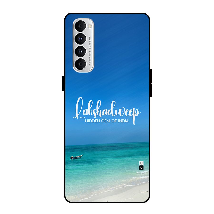 Lakshadweep Hidden Gem Metal Back Case for Oppo Reno4 Pro