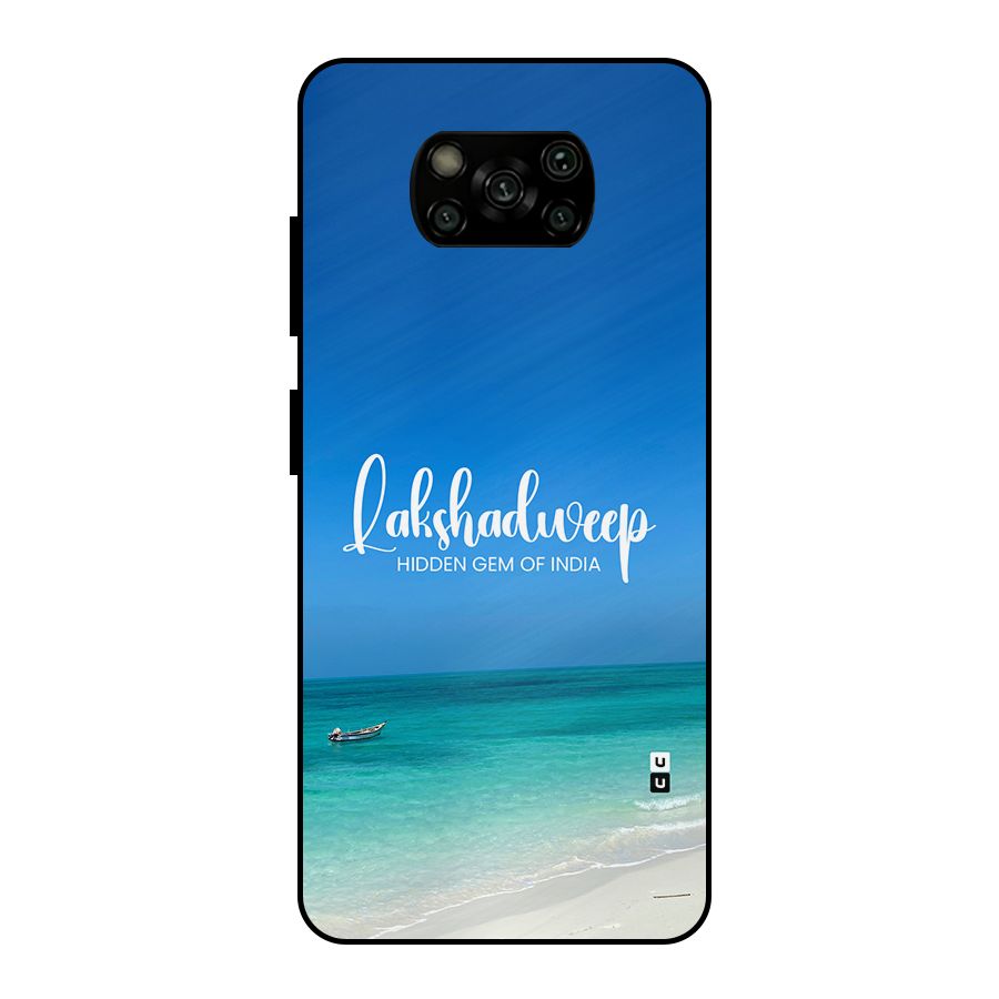 Lakshadweep Hidden Gem Metal Back Case for Poco X3