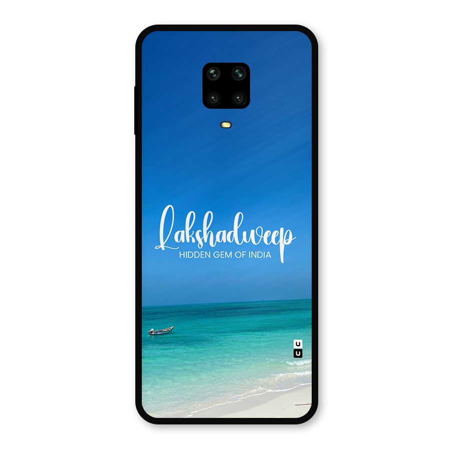 Lakshadweep Hidden Gem Metal Back Case for Redmi Note 9 Pro
