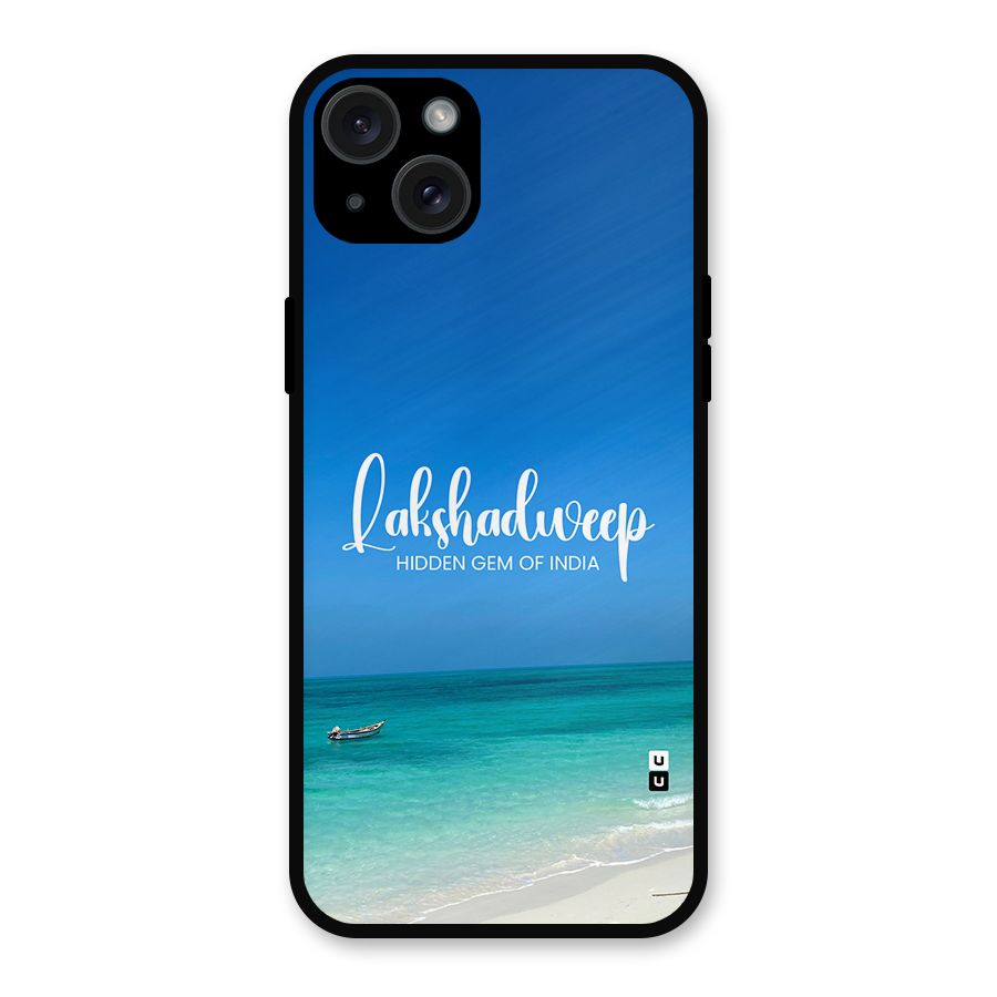 Lakshadweep Hidden Gem Metal Back Case for iPhone 15 Plus