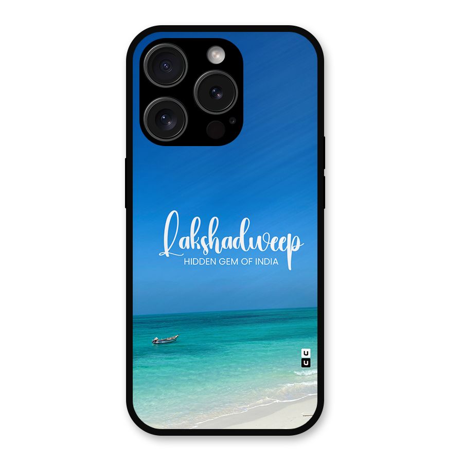 Lakshadweep Hidden Gem Metal Back Case for iPhone 15 Pro