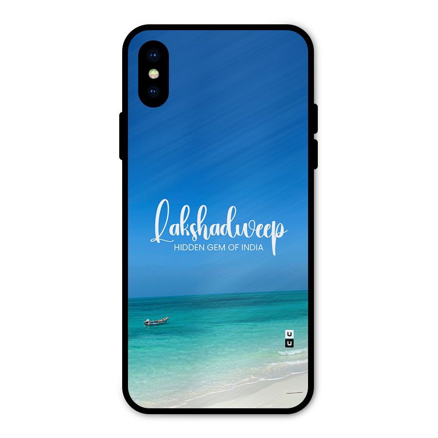 Lakshadweep Hidden Gem Metal Back Case for iPhone XS