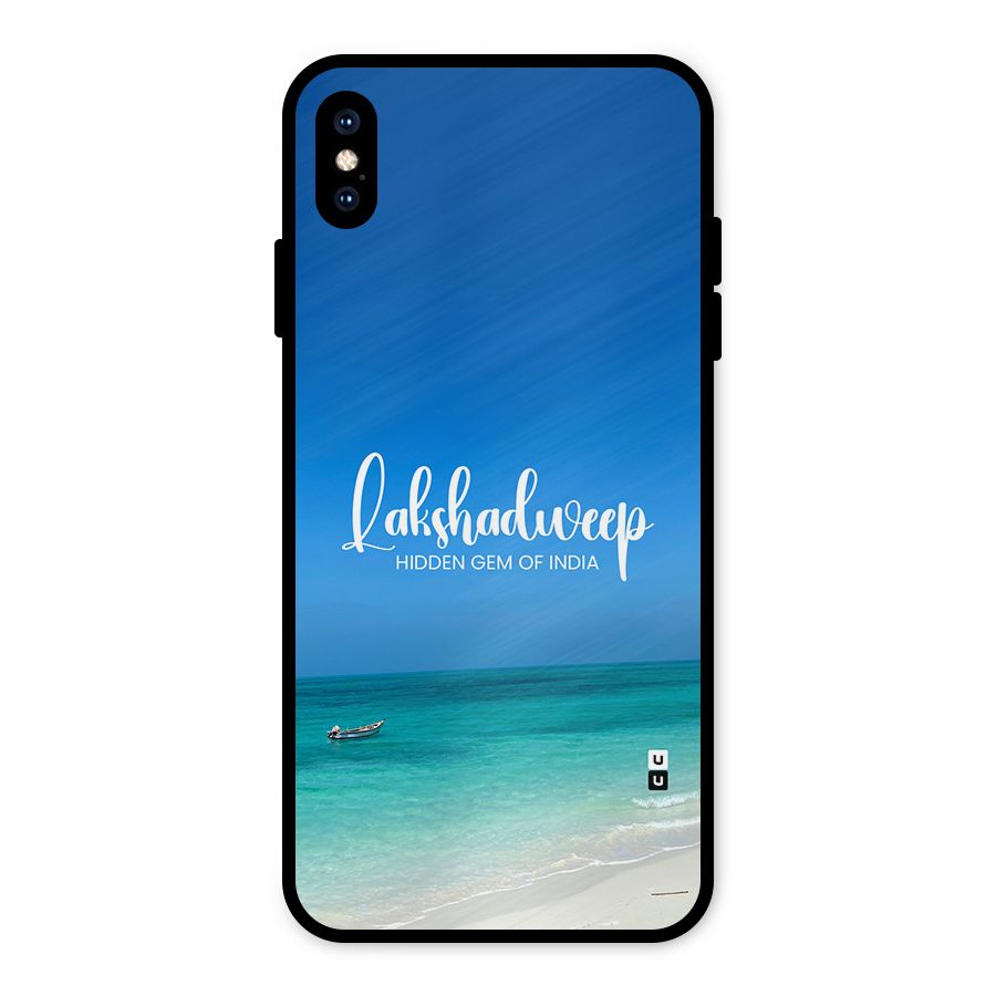 Lakshadweep Hidden Gem Metal Back Case for iPhone XS Max