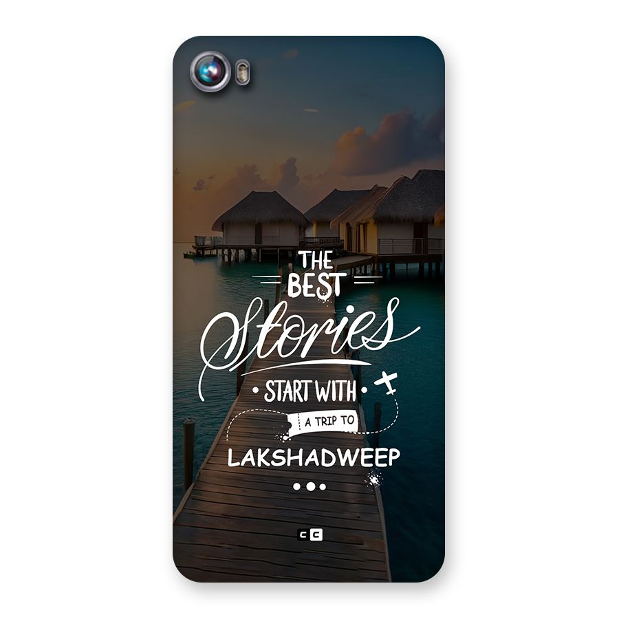 Lakshadweep Stories Back Case for Canvas Fire 4 (A107)