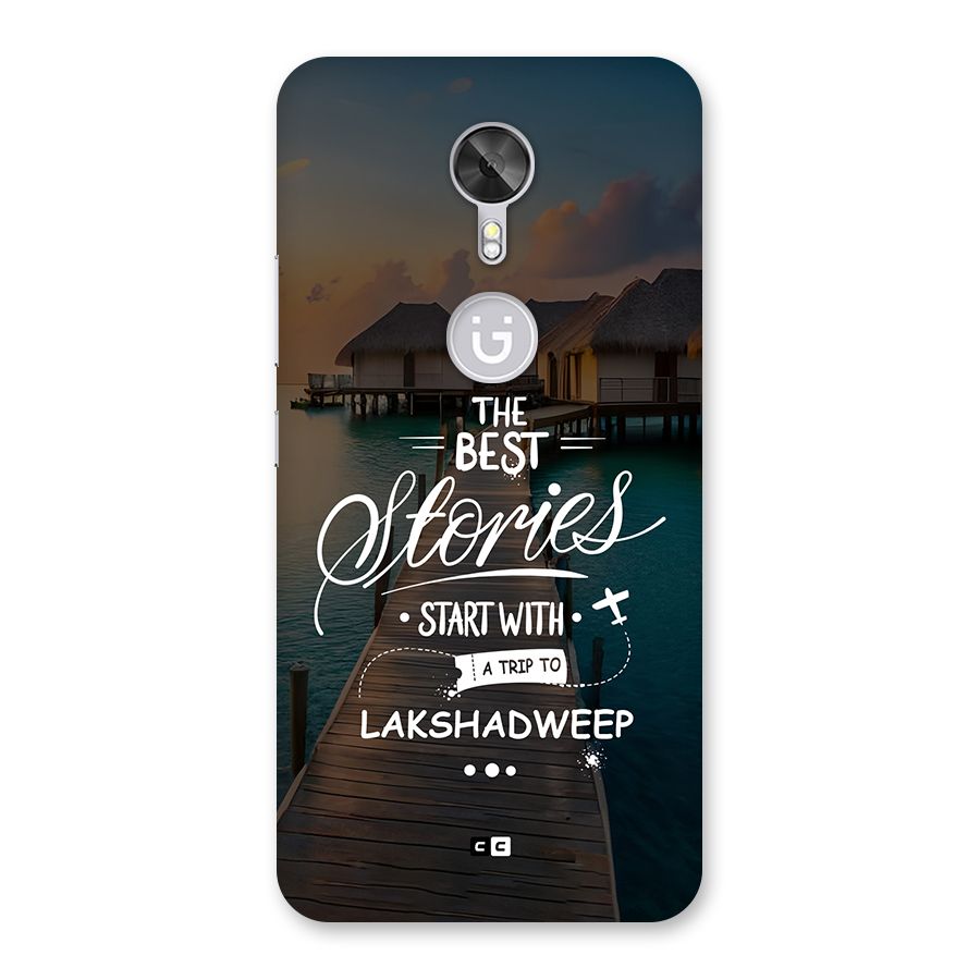 Lakshadweep Stories Back Case for Gionee A1