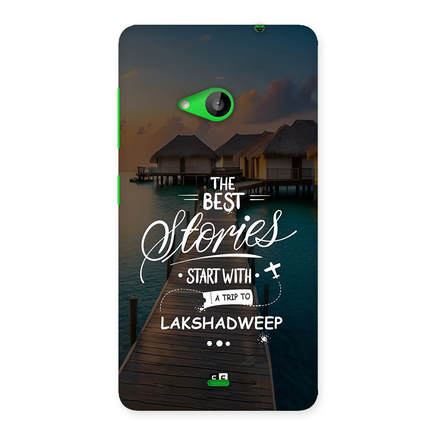 Lakshadweep Stories Back Case for Lumia 535