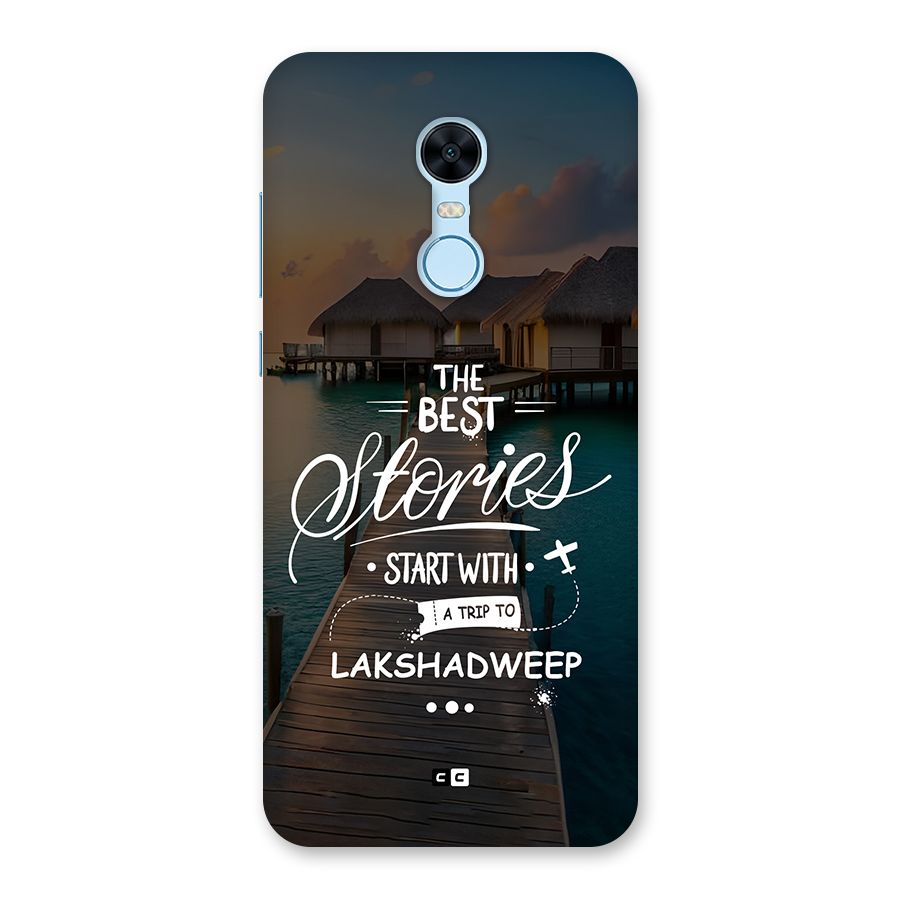 Lakshadweep Stories Back Case for Redmi Note 5