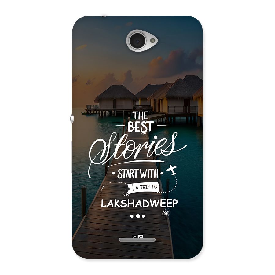 Lakshadweep Stories Back Case for Xperia E4