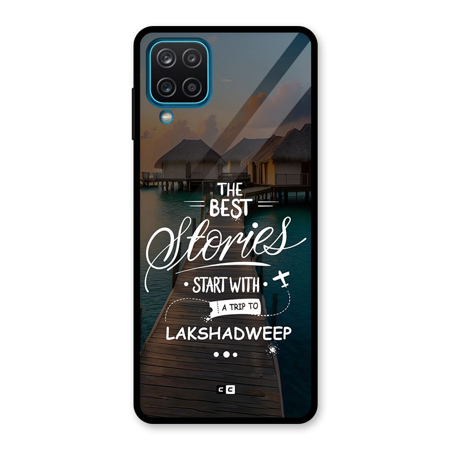 Lakshadweep Stories Glass Back Case for Galaxy A12