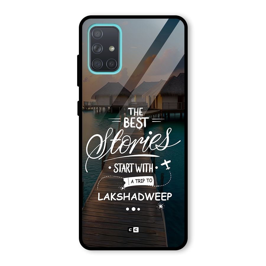 Lakshadweep Stories Glass Back Case for Galaxy A71