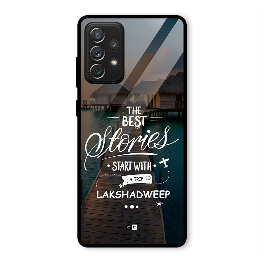 Lakshadweep Stories Glass Back Case for Galaxy A72