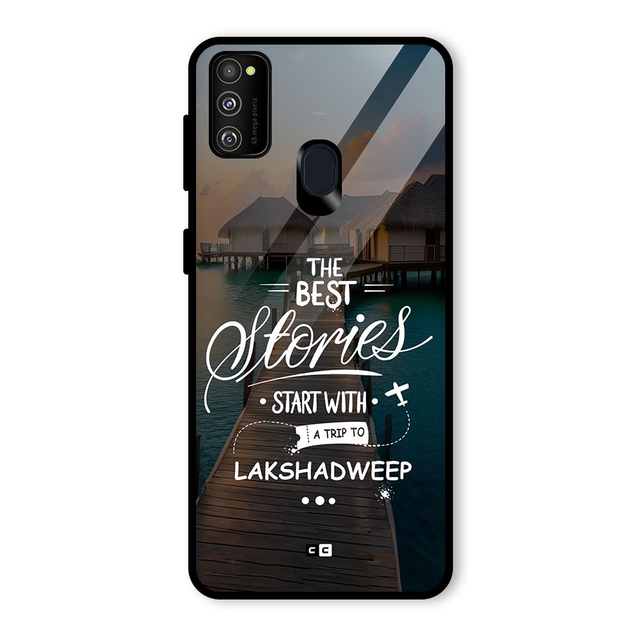 Lakshadweep Stories Glass Back Case for Galaxy M30s