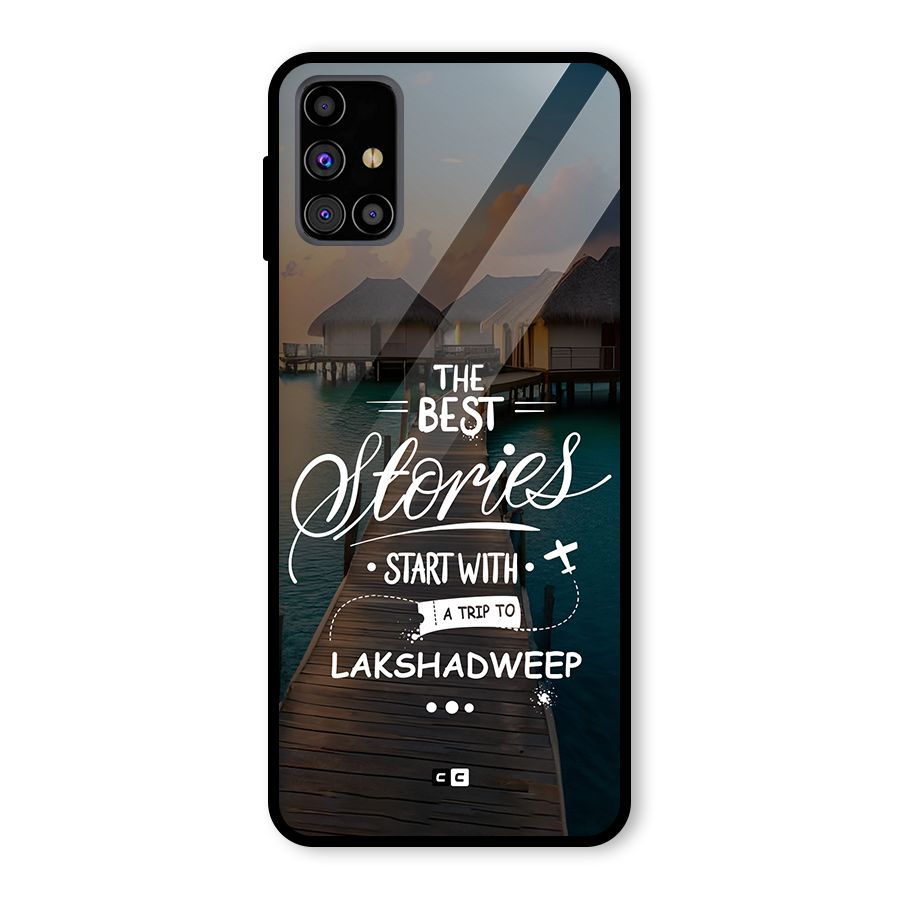 Lakshadweep Stories Glass Back Case for Galaxy M31s