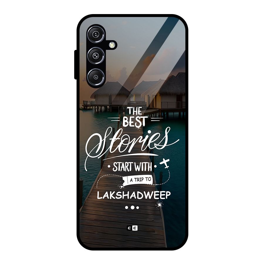 Lakshadweep Stories Glass Back Case for Galaxy M34 5G