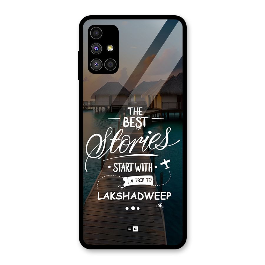 Lakshadweep Stories Glass Back Case for Galaxy M51
