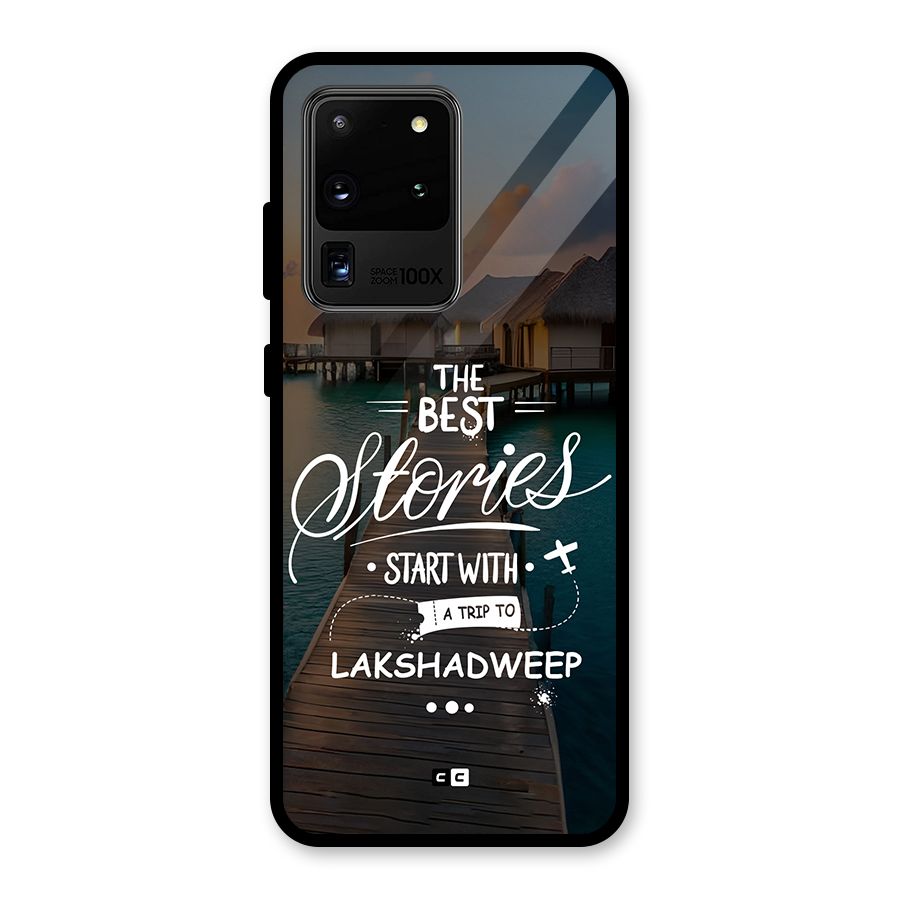 Lakshadweep Stories Glass Back Case for Galaxy S20 Ultra