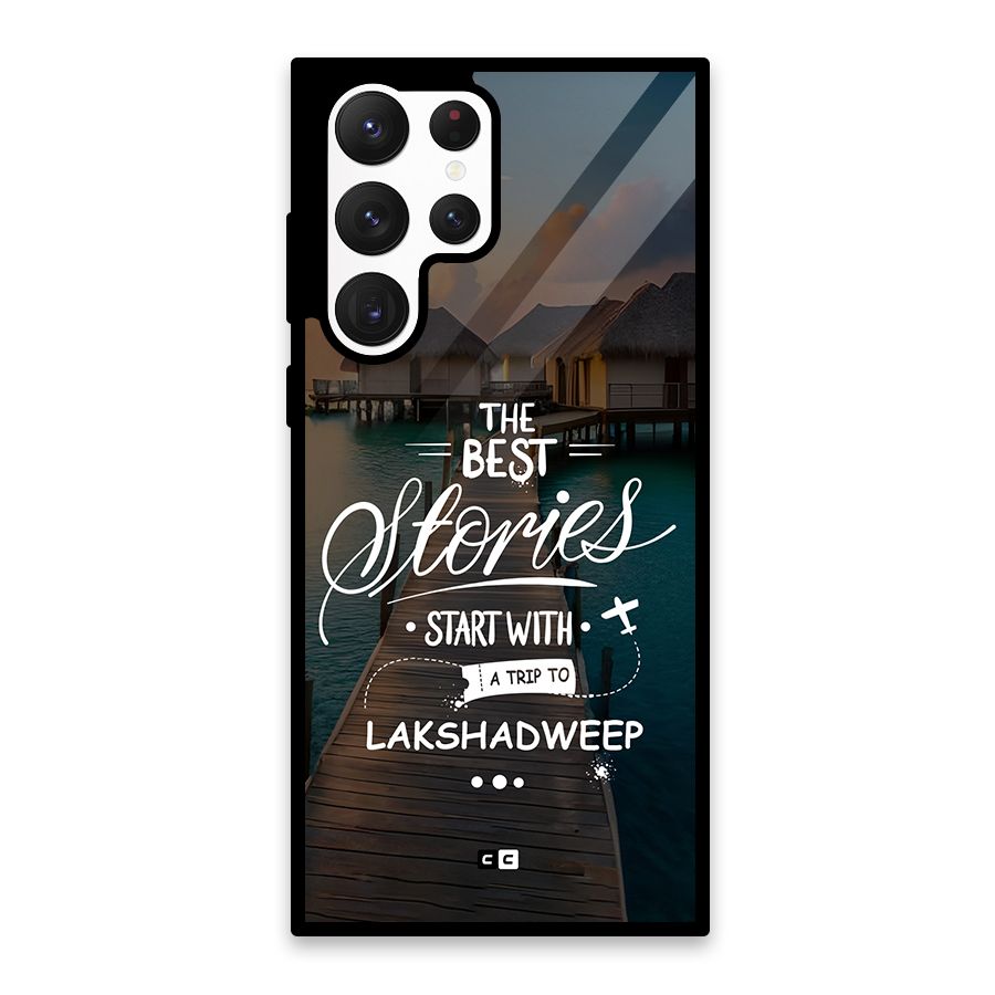 Lakshadweep Stories Glass Back Case for Galaxy S22 Ultra 5G