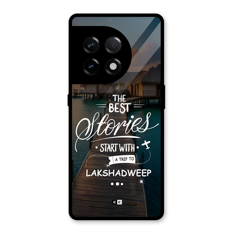 Lakshadweep Stories Glass Back Case for OnePlus 11R