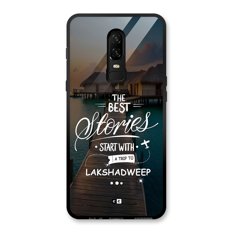 Lakshadweep Stories Glass Back Case for OnePlus 6